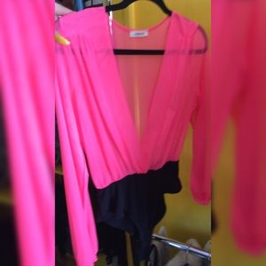 Pink bodysuit